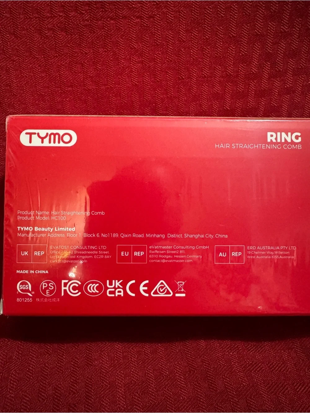 Tymo hair straightener